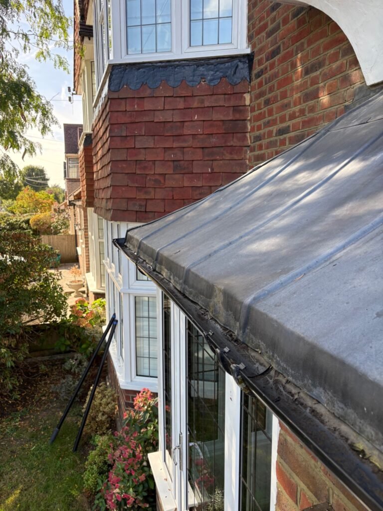 Gutter Cleaning — after cleaning